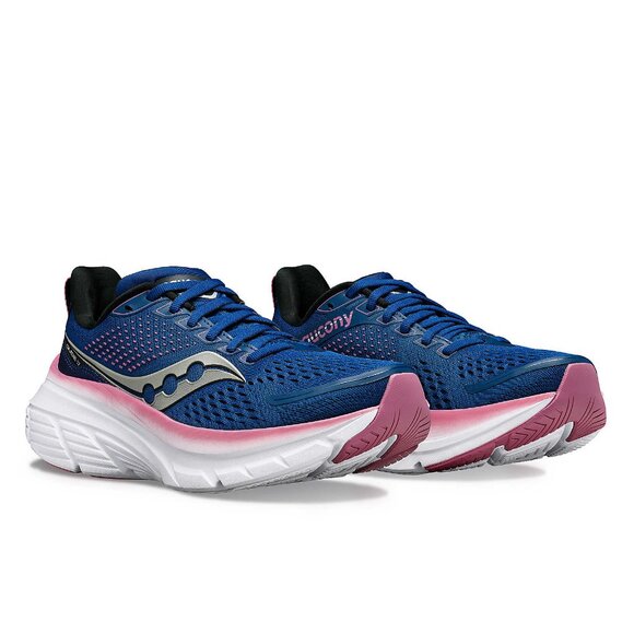 SAUCONY Guide 17 - Women's Running Shoes - Navy/Orchid - Size 7 - Picture 2 of 6